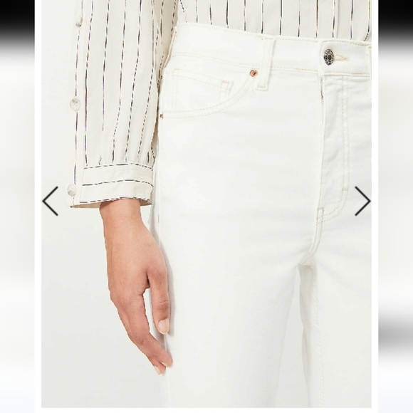 NWT TopShop JAMIE HIGH WAIST ANKLE SKINNY JEANS IN WHITE Sz W24(0)L28 - Picture 5 of 9